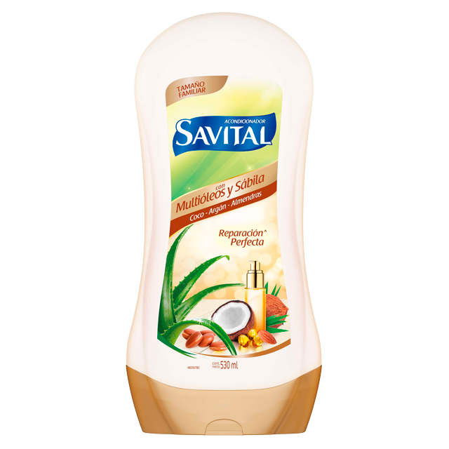SAVITAL ACONDICIONADOR MULTIOLEOS Y SABILA x530ml