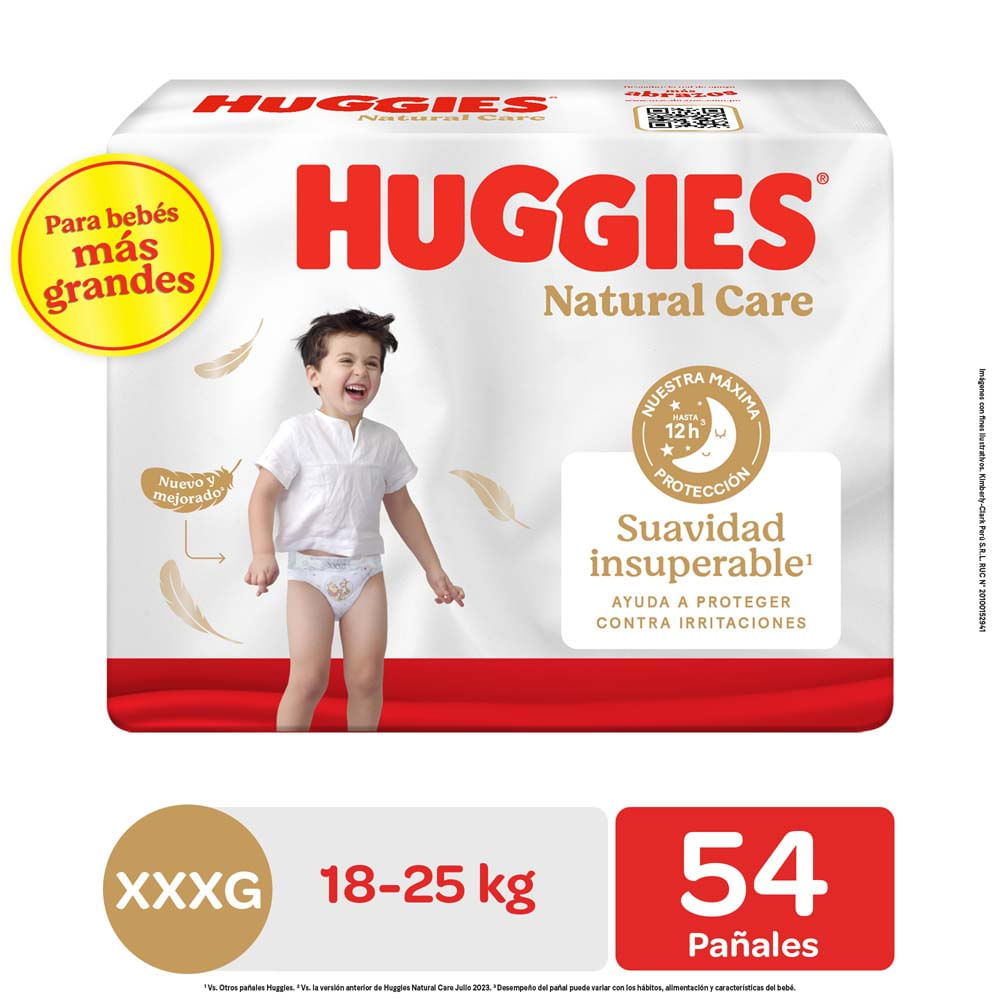 HUGGIES NATURAL CARE XXXG x54unid