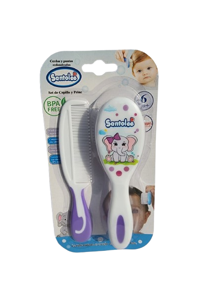 SANTOLEE SET DE CEPILLO Y PEINE ST-1007