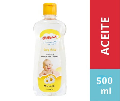 CHIQUILIN ACEITE BABY MANZANILLA x500ml