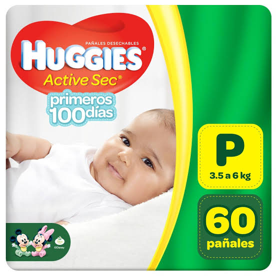 HUGGIES ACTIVE SEC P x60unid