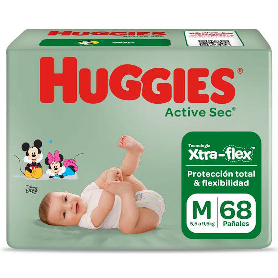 HUGGIES ACTIVE SEC M x68unid