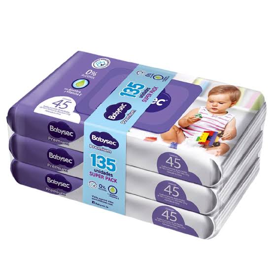 BABYSEC PREMIUM TOALLAS HUMEDAS x135unid