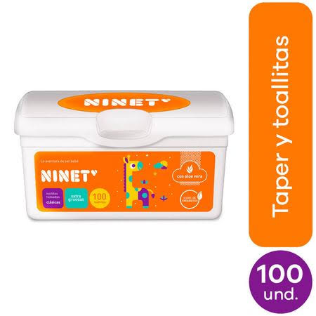 NINET TOALLAS HUMEDAS TAPER x100unid