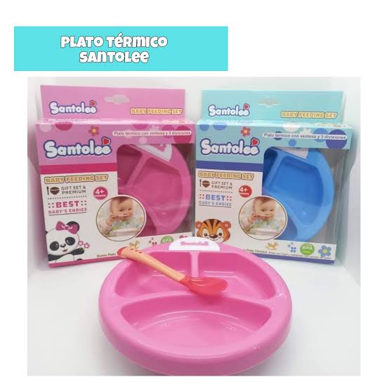 SANTOLEE PLATO TERMICO CON 3 DIVISIONES + CUCHARA PL-05