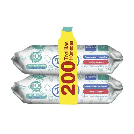 TUINIES TOALLAS HUMEDAS 100+100unid