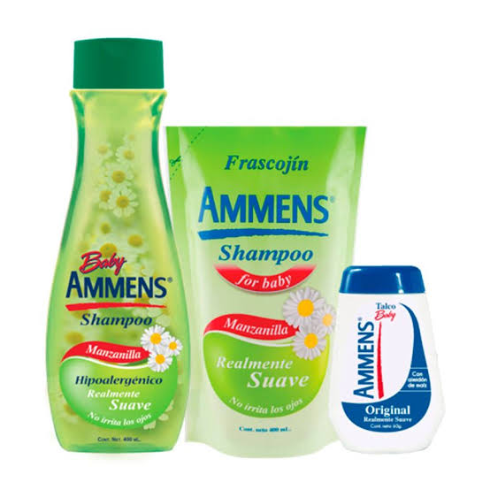 AMMENS PACK MANZANILLA FRASCO+COJIN+TALCO