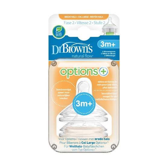 DR BROWNS TETINA BOCA ANCHA 3M+ WN2201
