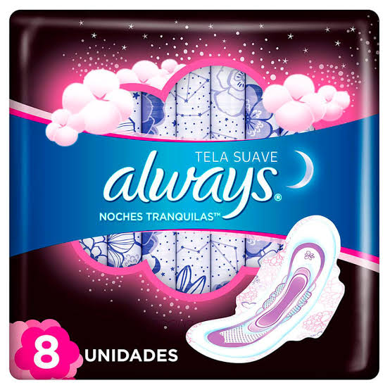 ALWAYS NOCHE SUAVE TG C/ALAS x8unid