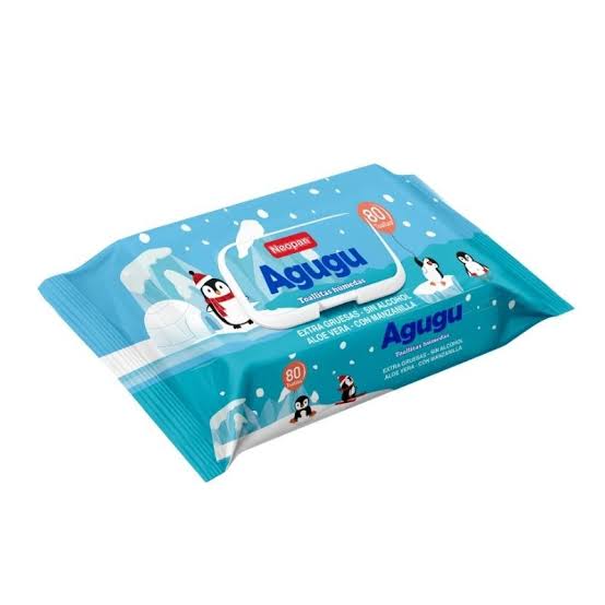 AGUGU TOALLAS HUMEDAS x80unid
