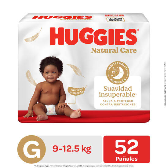 HUGGIES NATURAL CARE G x52unid