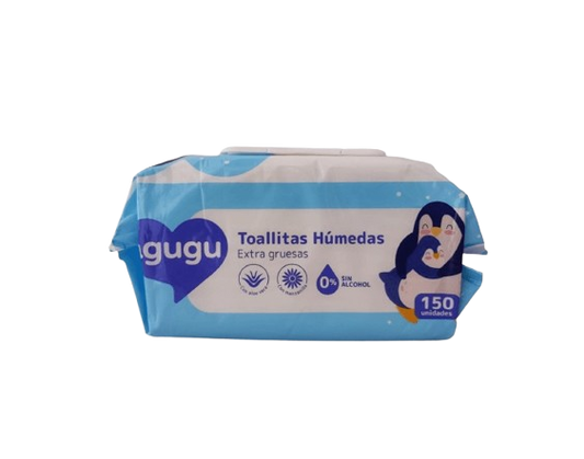 AGUGU TOALLAS HUMEDAS x150unid