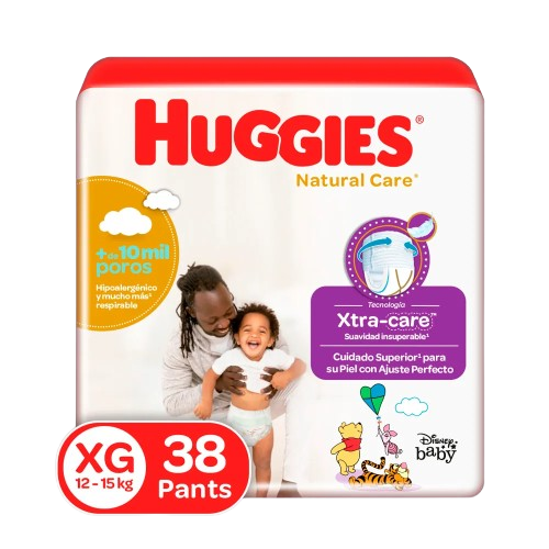 HUGGIES NATURAL CARE PANTS XG x38unid