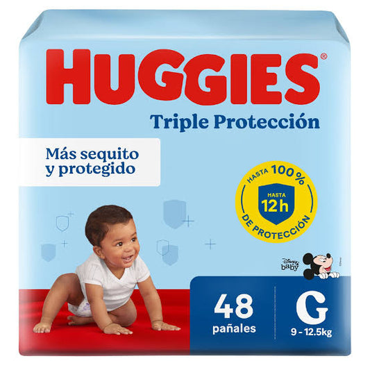HUGGIES TRIPLE PROTECCION Gx48unid