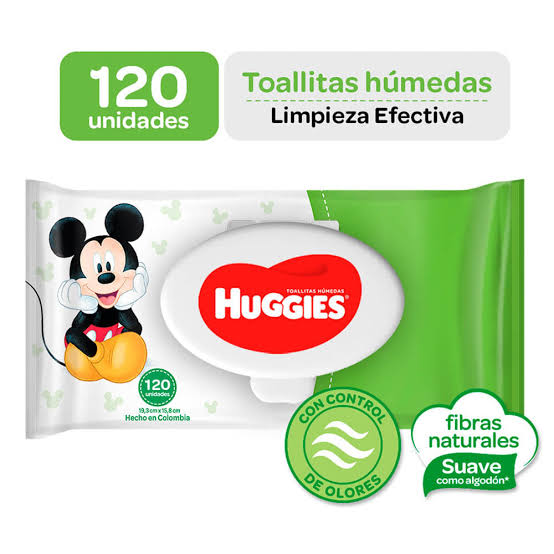 HUGGIES TOALLAS HUMEDAS LIMPIEZA EFECTIVA x120unid