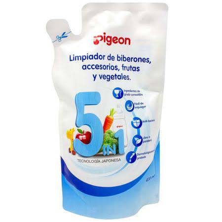 PIGEON LIMPIADOR DE BIBERONES REFIL x450ml 78452