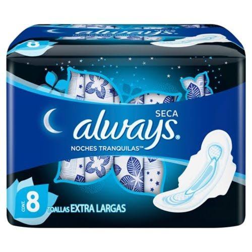 ALWAYS NOCHE SECA TG C/ALAS x8unid