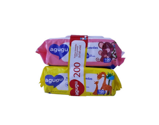 AGUGU TOALLAS HUMEDAS x100+100unid