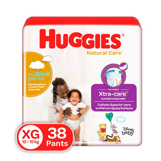 HUGGIES NATURAL CARE PANTS XXG x34unid