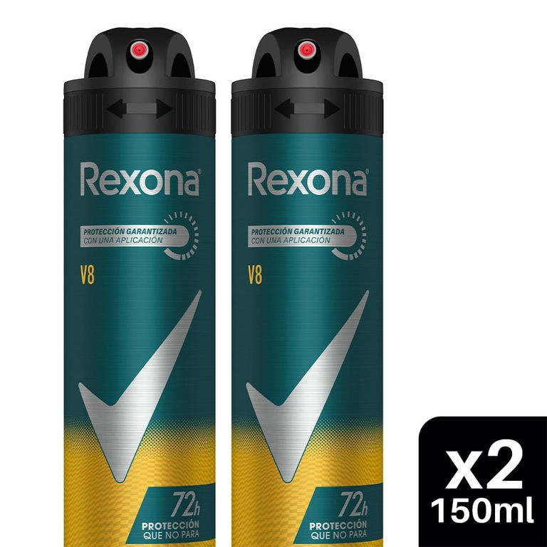 REXONA MEN DESODORANTE PACK X2 V8