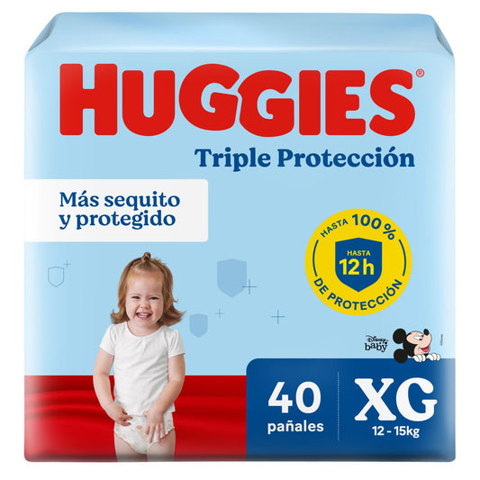 HUGGIES TRIPLE PROTECCION XG x40unid
